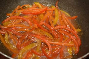 Add liquid ingredients and simmer